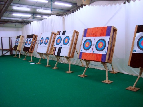 A row of targets
